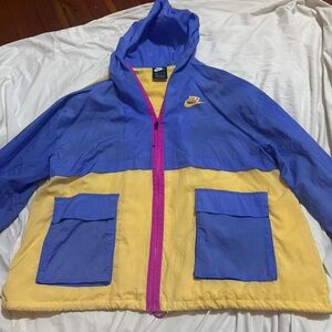 Nike Purple and Yellow Women's Jacket